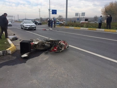 Küçücük kavşağında kaza 1 kişi hayatını kaybetti 