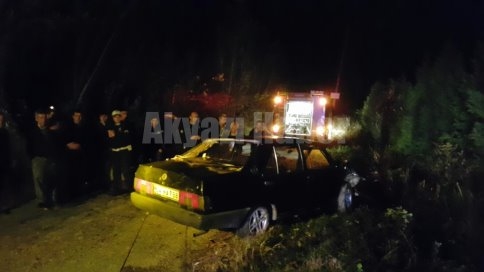 Otomobil Takla Atarak Su Kanalına Uçtu