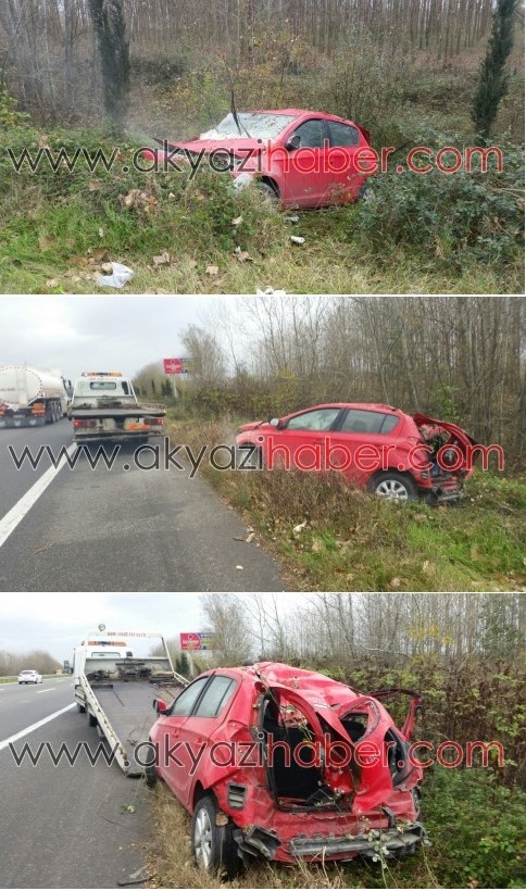 TEM'de Kaza 4 Yaralı