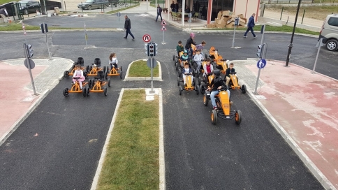 Arabayı Gören Trafik Parka Koşuştu