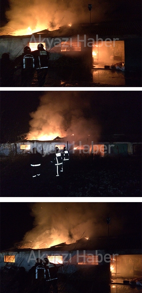 Atölyede Yangın Çıktı