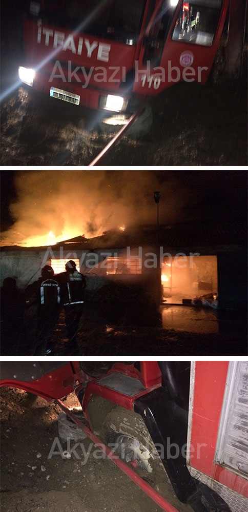 Atölyede Yangın Çıktı