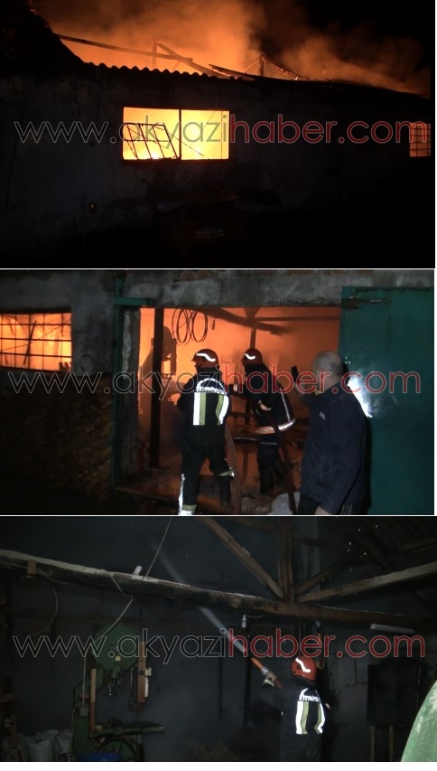 Atölyede Yangın Çıktı