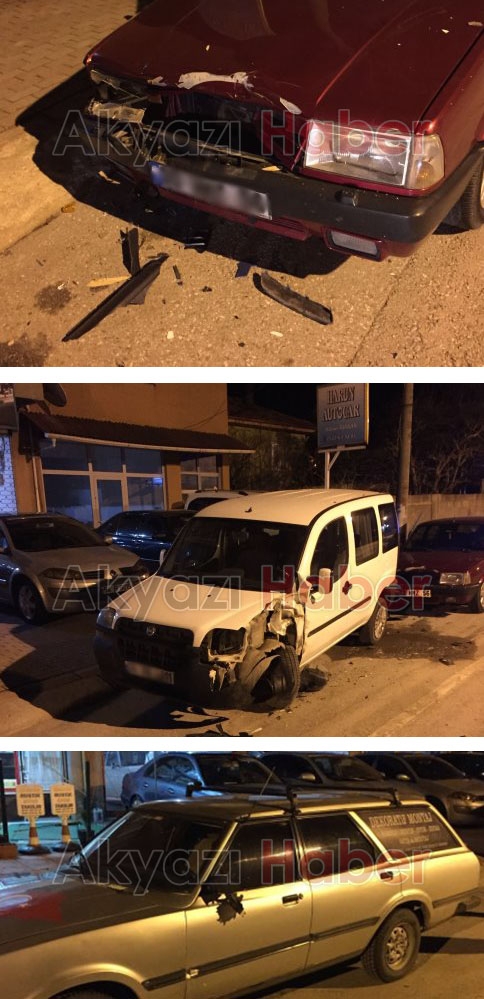 Uyuklayan Sürücü Karşı Şeride Geçti.