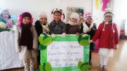 Minikler Kış Mevsimini Eğlenerek Öğrendi