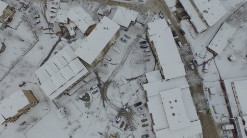 Havadan Kar Manzarası