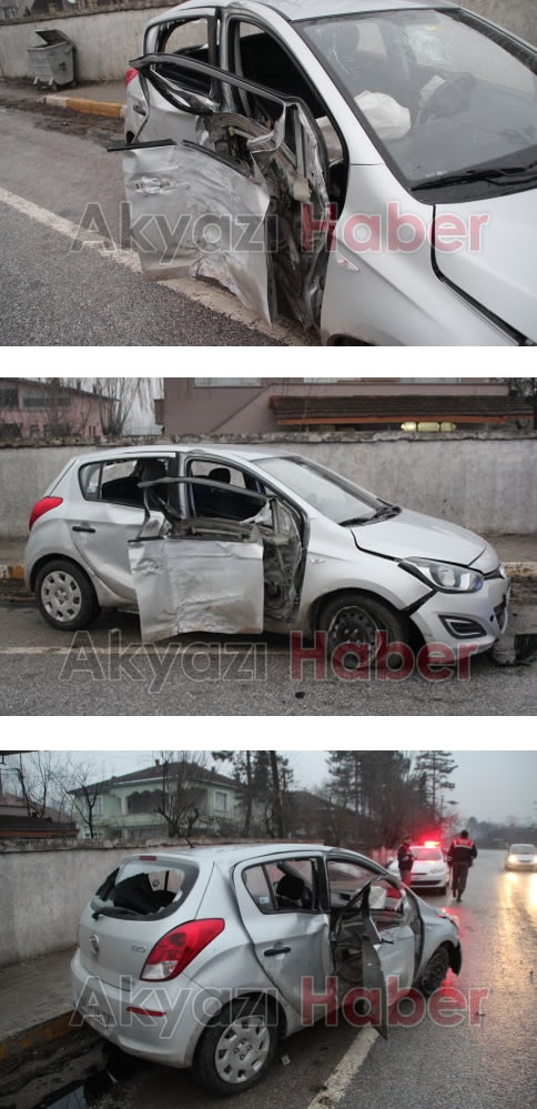 Virajını Alamayan Sürücü Direksiyon Hakimiyetini Kaybetti  1 Yaralı
