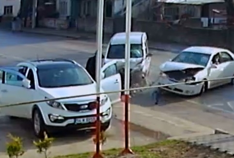 Yağcılar Caddesi Kaza Anı Kameralarda