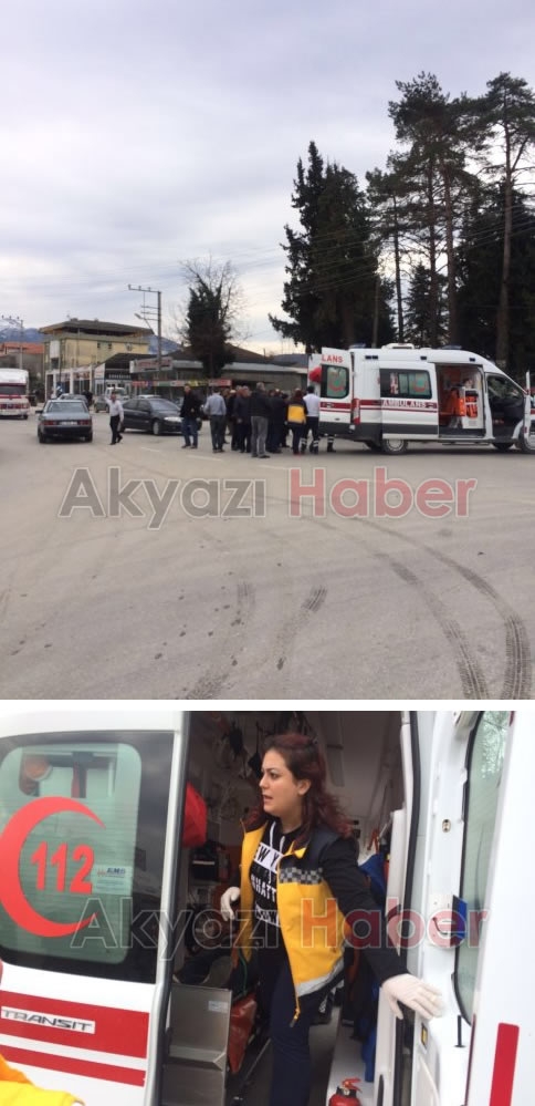 Otomobil Motosiklete Çarptı 1 Yaralı