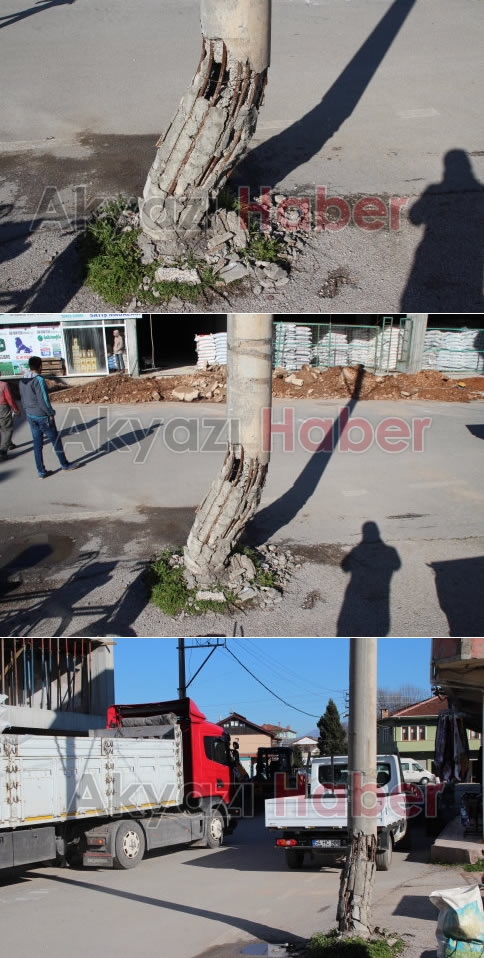 Elektrik Direği Tehlike Saçıyor.