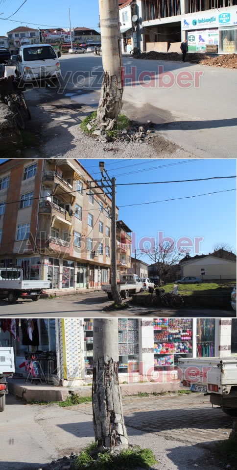 Elektrik Direği Tehlike Saçıyor.