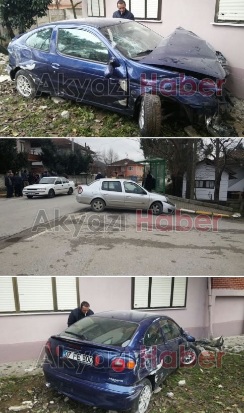 Altındere’de Trafik Kazası 2 Yaralı