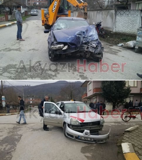 Altındere’de Trafik Kazası 2 Yaralı