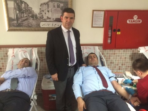 SGK'da Memurlardan  Kan Bağışı