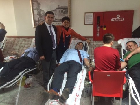 SGK'da Memurlardan  Kan Bağışı