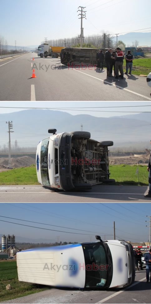 Ters Şeride Giren Ticari Minibüs Tırla  Çarpıştı 1 Yaralı