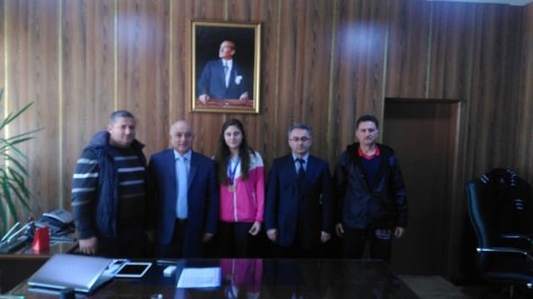 Başarılı Taekvandocu’dan Müdürlere Ziyaret