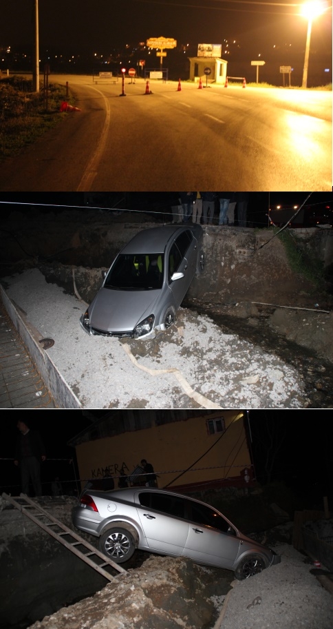 Otomobil Köprü İnşaatına Uçtu 2 Yaralı