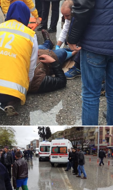 Gazi Süleyman Paşa Cami Önünde Motosiklet Kazası