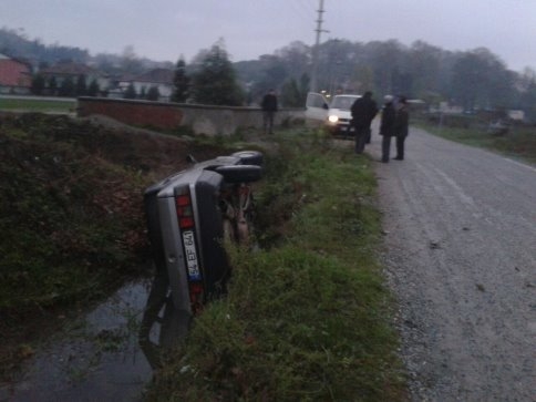 Gece Yarısı Su kanalına Uçtu