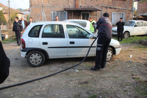 Akyazı’da Araç Yangını