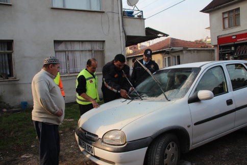 Akyazı’da Araç Yangını