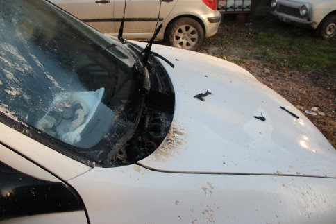 Akyazı’da Araç Yangını