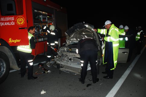 Kaza D100 karayolu Ormanköy sapağı yakınlarında meydana geldi.