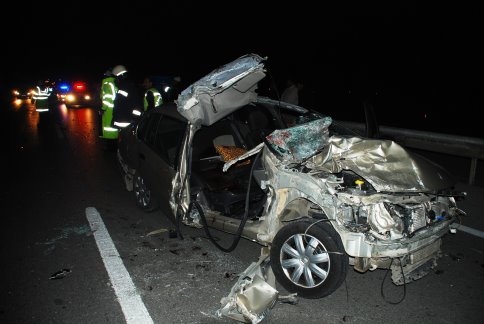 Kaza D100 karayolu Ormanköy sapağı yakınlarında meydana geldi.