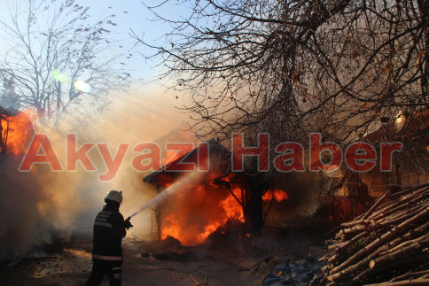 Kuzuluk'ta Çıkan Yangın Evlere Sıçramadan Söndürüldü