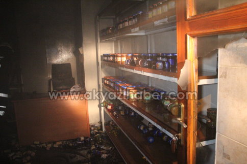 Pazarköy Caddesinde Yangın