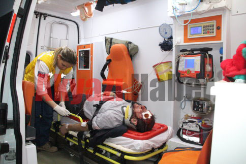 Akyazı Otoban Gişesinde Kaza