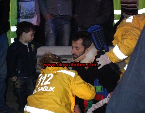 Akyazı Otoban Gişesinde Kaza