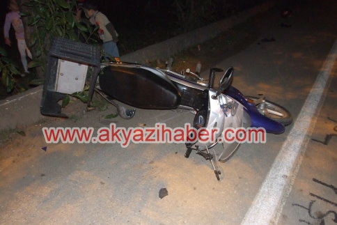 Motosiklet Kazasında1 Kişi Yaralandı