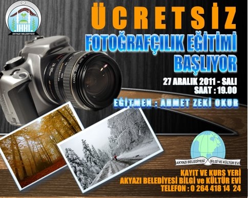 Ücretsiz Temel Fotoğrafçılık Eğitimi Başlıyor
