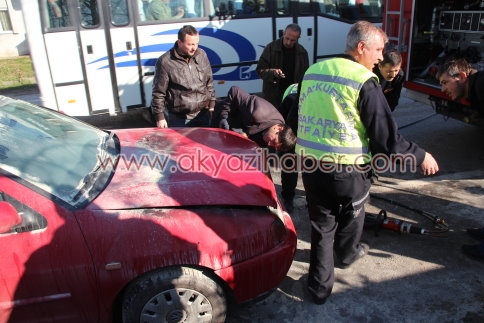 Lpgli araçta çıkan yangın korkuttu.