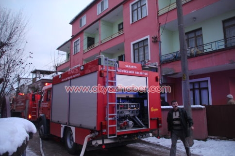 Küçük Çocuğu Yangından Komşusu Kurtardı.