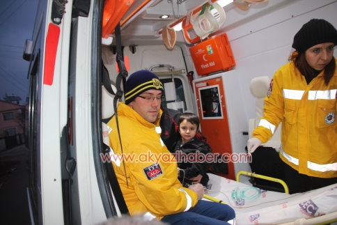 Küçük Çocuğu Yangından Komşusu Kurtardı.