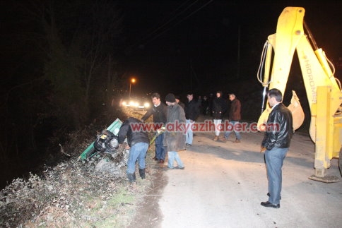 Taşburun Köyü Girişinde Kaza