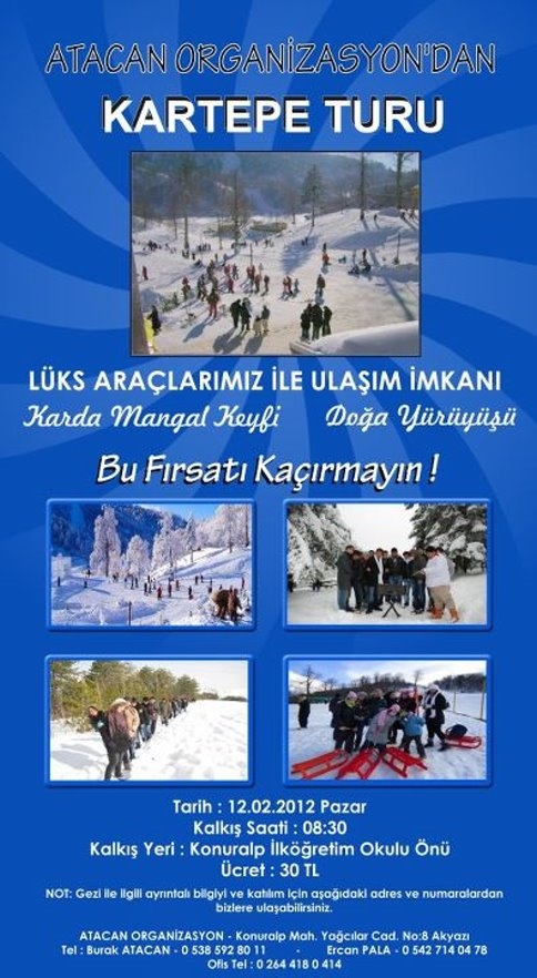 Atacan Organizasyondan Kartepe Turu