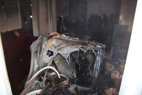 Konuralp Mahesi'nde Yangın