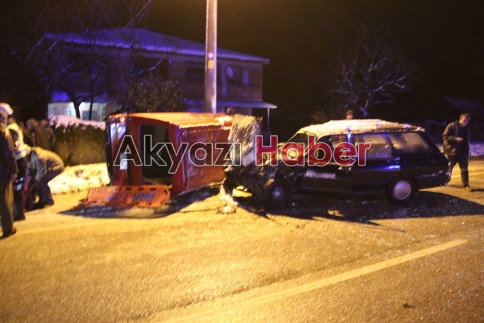 Kuzuluk Yolu Karaçalılık Mevkiinde Trafik Kazası