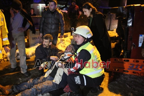 Kuzuluk Yolu Karaçalılık Mevkiinde Trafik Kazası