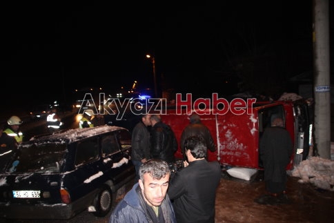 Kuzuluk Yolu Karaçalılık Mevkiinde Trafik Kazası