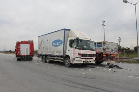 Akyazı Gişelerinde Trafik Kazası 