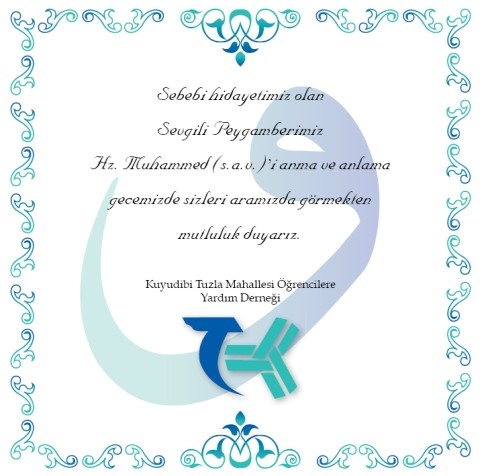 O’nun Ahlakı Kur’an’dı Konulu Programa Tüm Halkımız Davetlidir. 