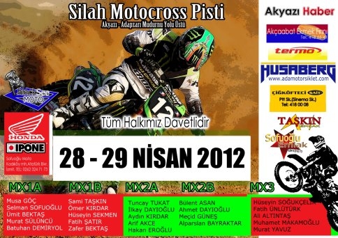 Akyazı’da Motocross Festivali Başlıyor! 