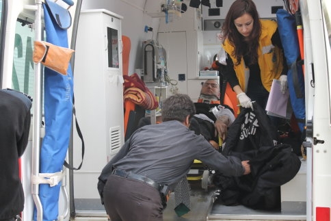 Para Nakil Aracı Kaza Yaptı!