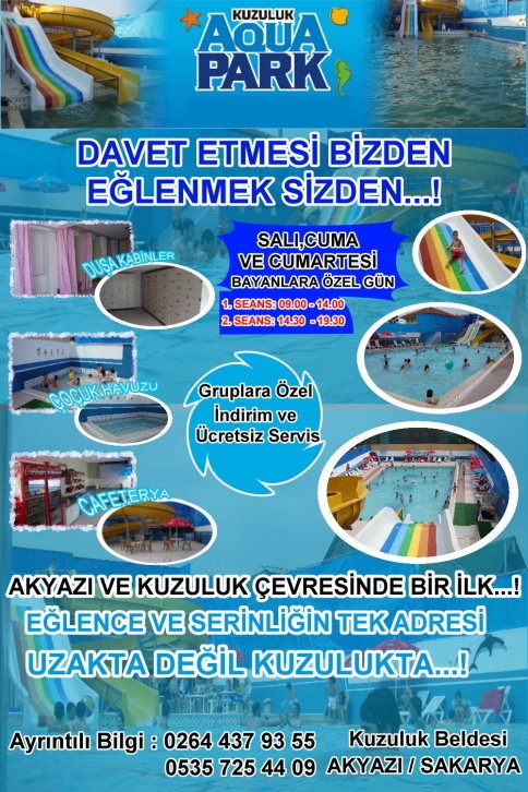 Kuzuluk Aquapark Açıldı.!