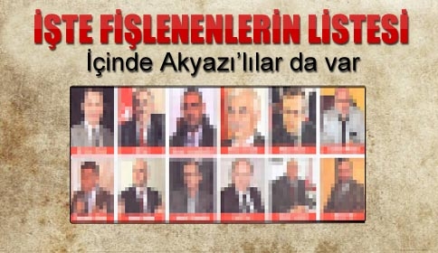 İşte Fişlenenlerin Listesi